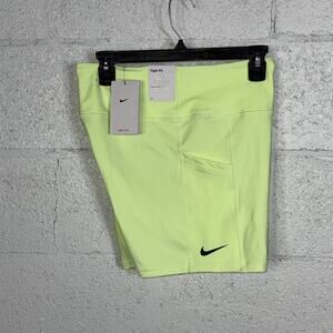 Nike Women's Advantage Dri-fit Tennis Shorts, Barely Volt/black XL